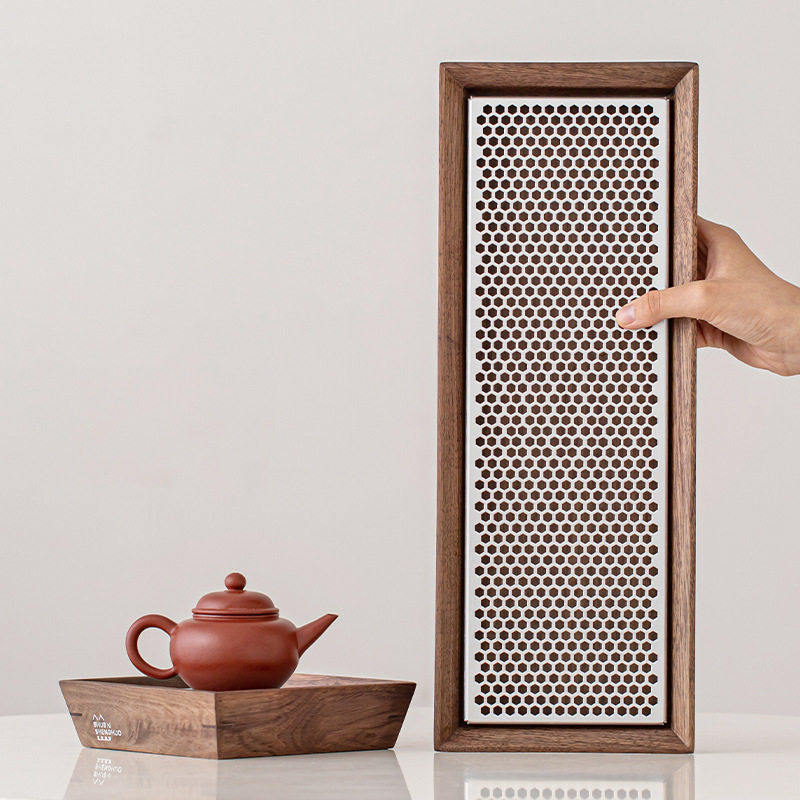 高级感胡桃木茶盘家用干泡盘轻奢小型小茶台储水沥水托盘茶道配件,电子元器件市场,电线扎带/束线带,淘宝优惠券,粉丝福利购,淘宝优惠卷