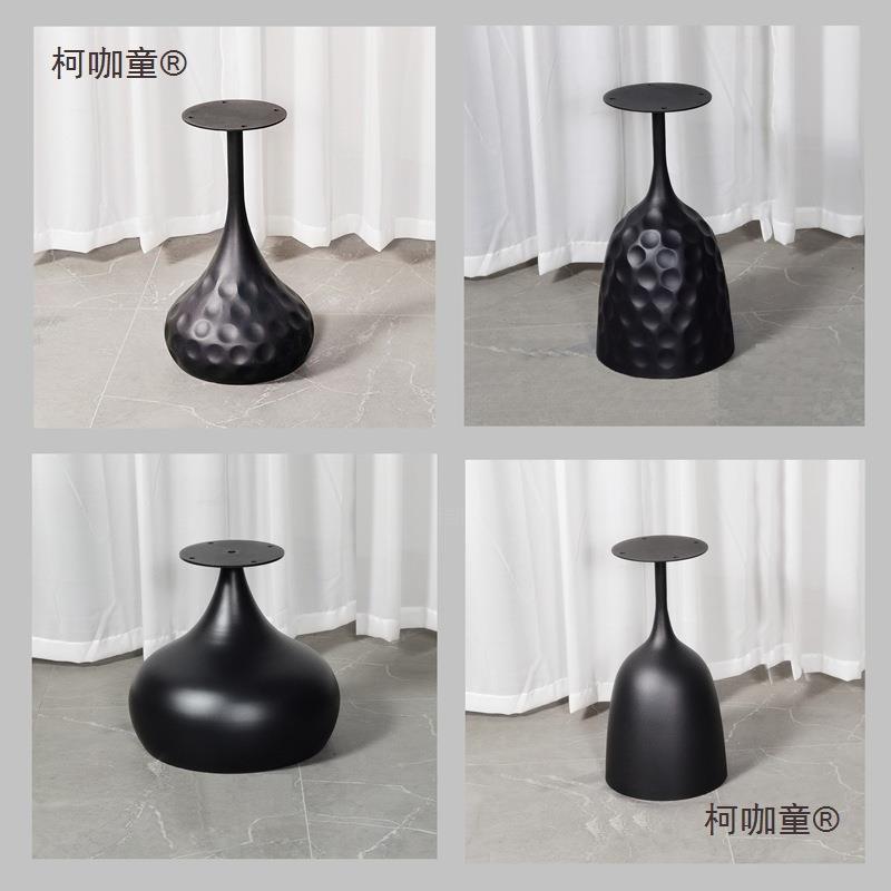 铁艺支架架网红个性圆桌腿架岩板木板大理石支撑异形桌腿脚垒德株