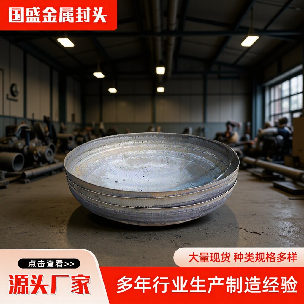 不锈钢焊接国标封头管帽焊接堵头压力容器焊接管帽冲压椭圆封头
