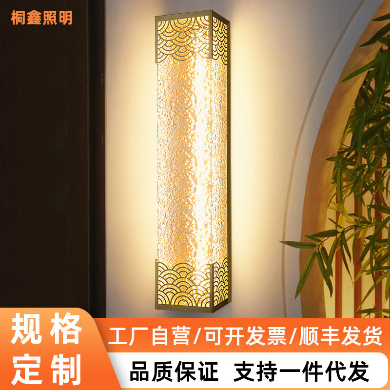 中式户外壁灯防水花园别墅门前门口大门景观外墙灯室外院子庭院灯