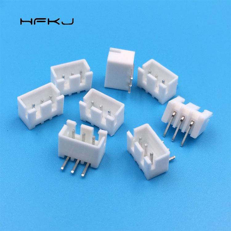 厂家直销XH-3AW白色连接器 2.54MM间距弯针针座XH-3P接线端子弯脚