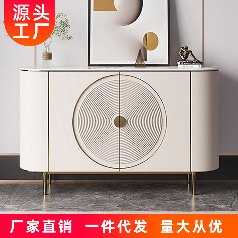中古餐边柜美式储物柜现代简约客厅靠墙茶水柜酒柜备餐柜窄靠墙