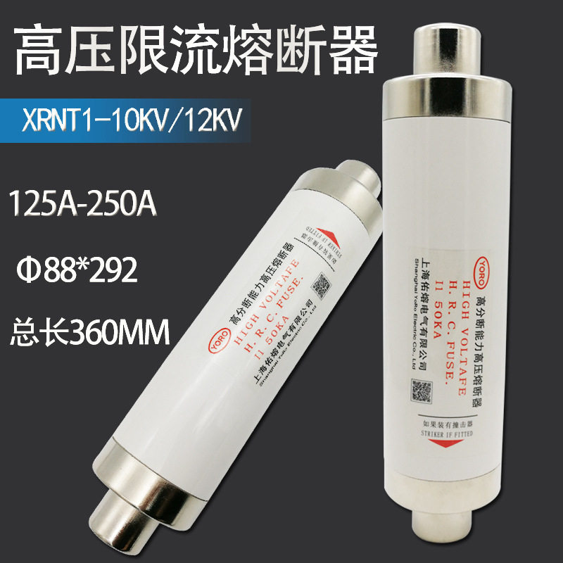 10KV高压限流熔断器XRNT-12KV/125A 160A 200A 250A高分断熔丝管