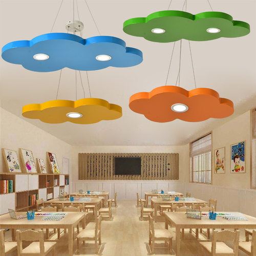 云朵灯吊灯早教室培训机构大厅走廊舞蹈教室造型灯幼儿园创意吊灯