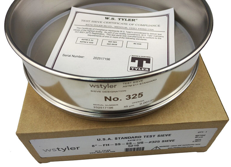 泰勒筛tyler不锈钢标准筛试验筛检验筛网4目-635目