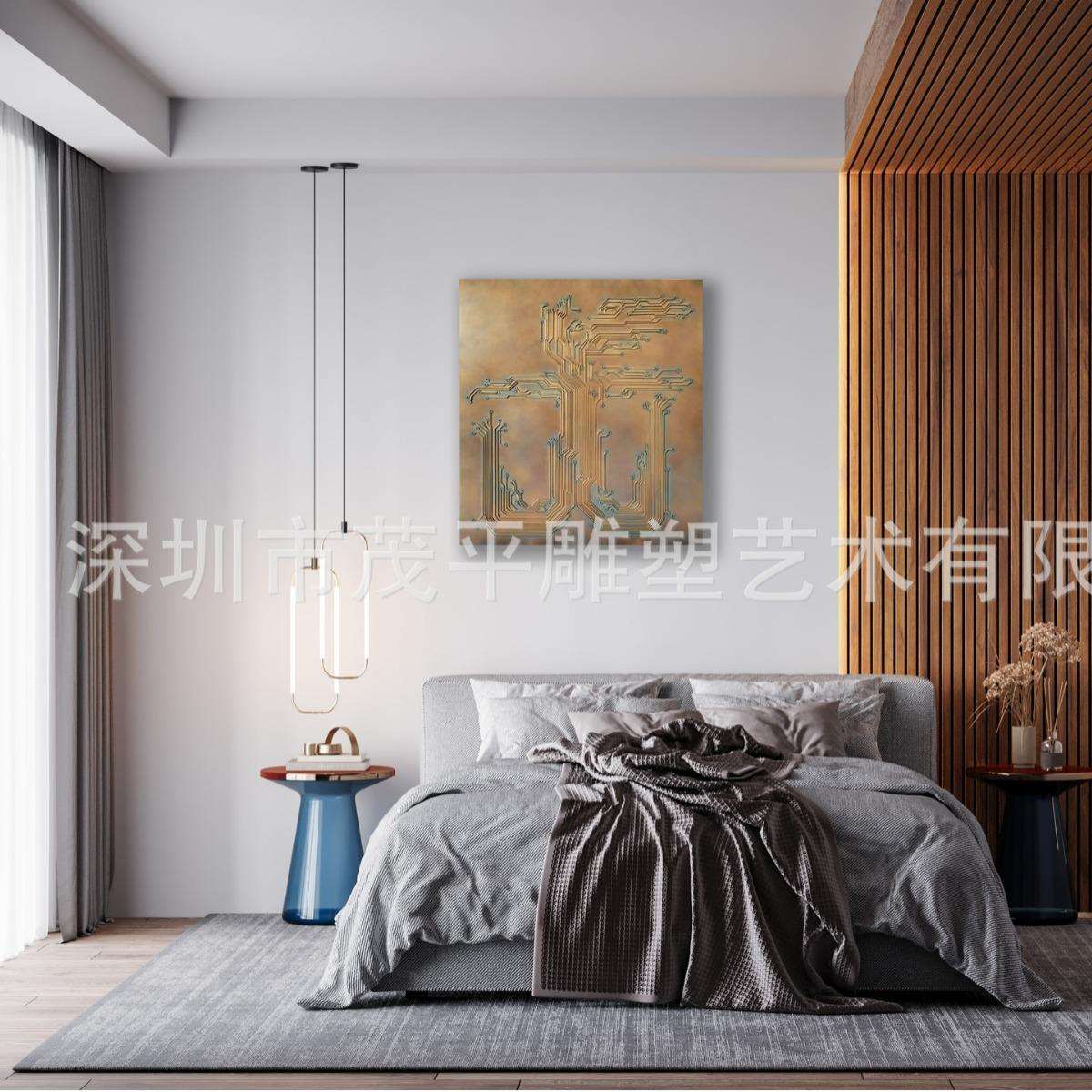 不锈钢壁饰墙面艺术现代墙面装饰金属艺术创意壁饰3D墙饰金属画