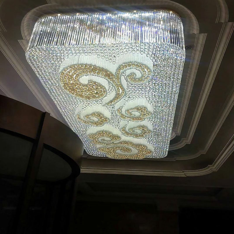 大型酒店KTV会所祥云水晶吸顶灯