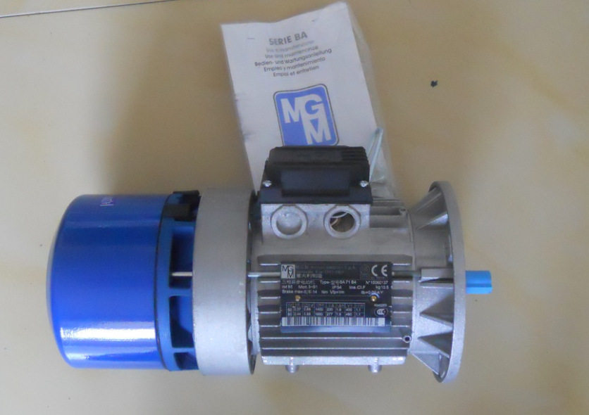 MGM刹车电机BA71B4B5  0.37kw  AC230/400V 50HZ  IP54刹车线圈