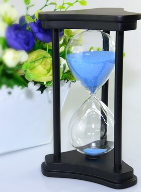 木质沙漏工艺品 家居摆件30分钟沙漏批发 创意沙漏计时器