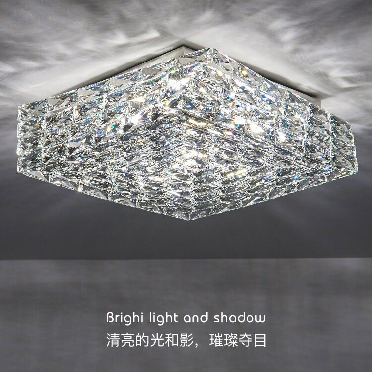 后现代轻奢水晶吸顶灯客餐厅