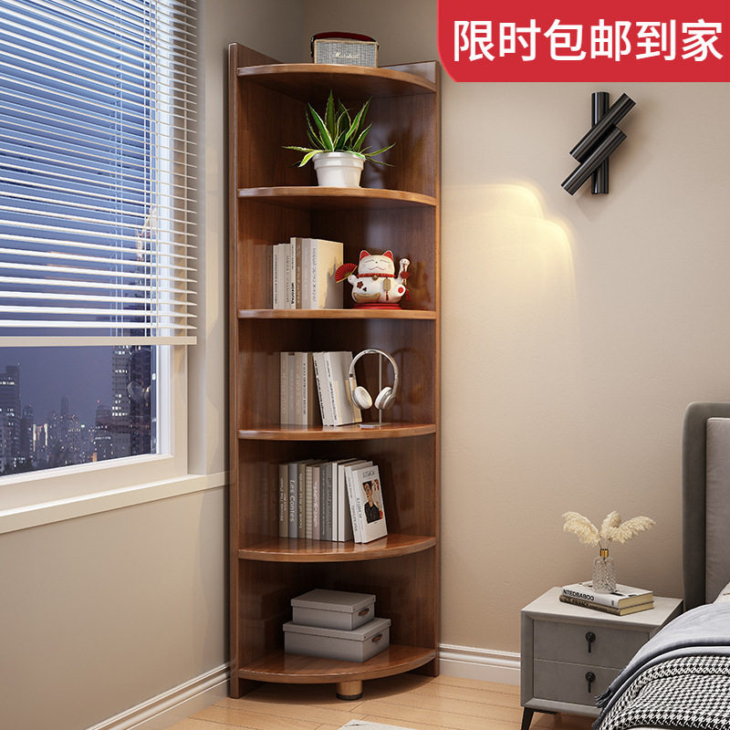 全实木落地转角储物柜