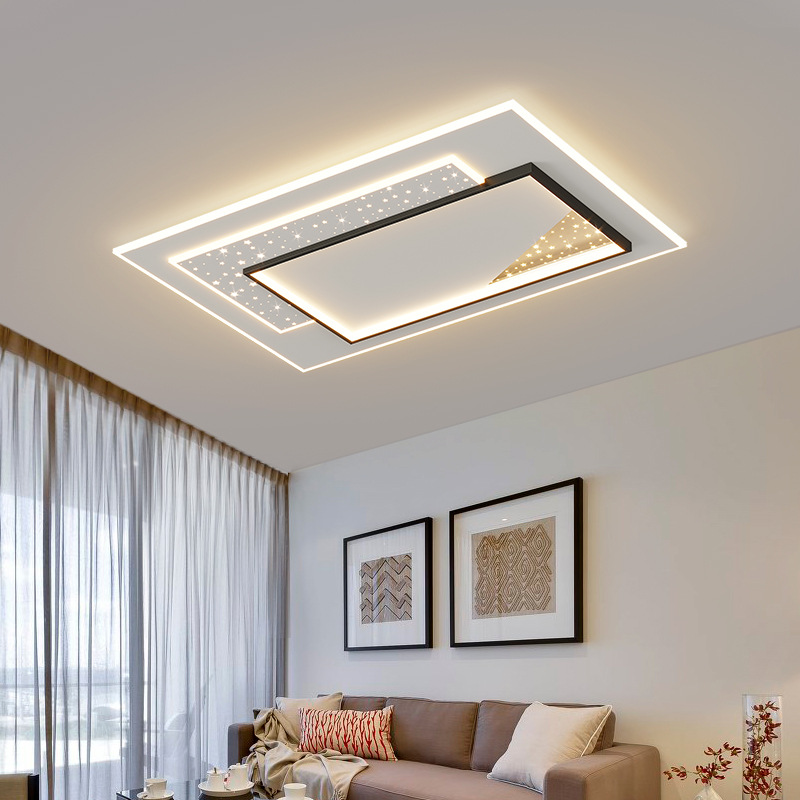 现代简约客厅灯吸顶灯2023年新款温馨浪漫创意星空LED卧室灯具