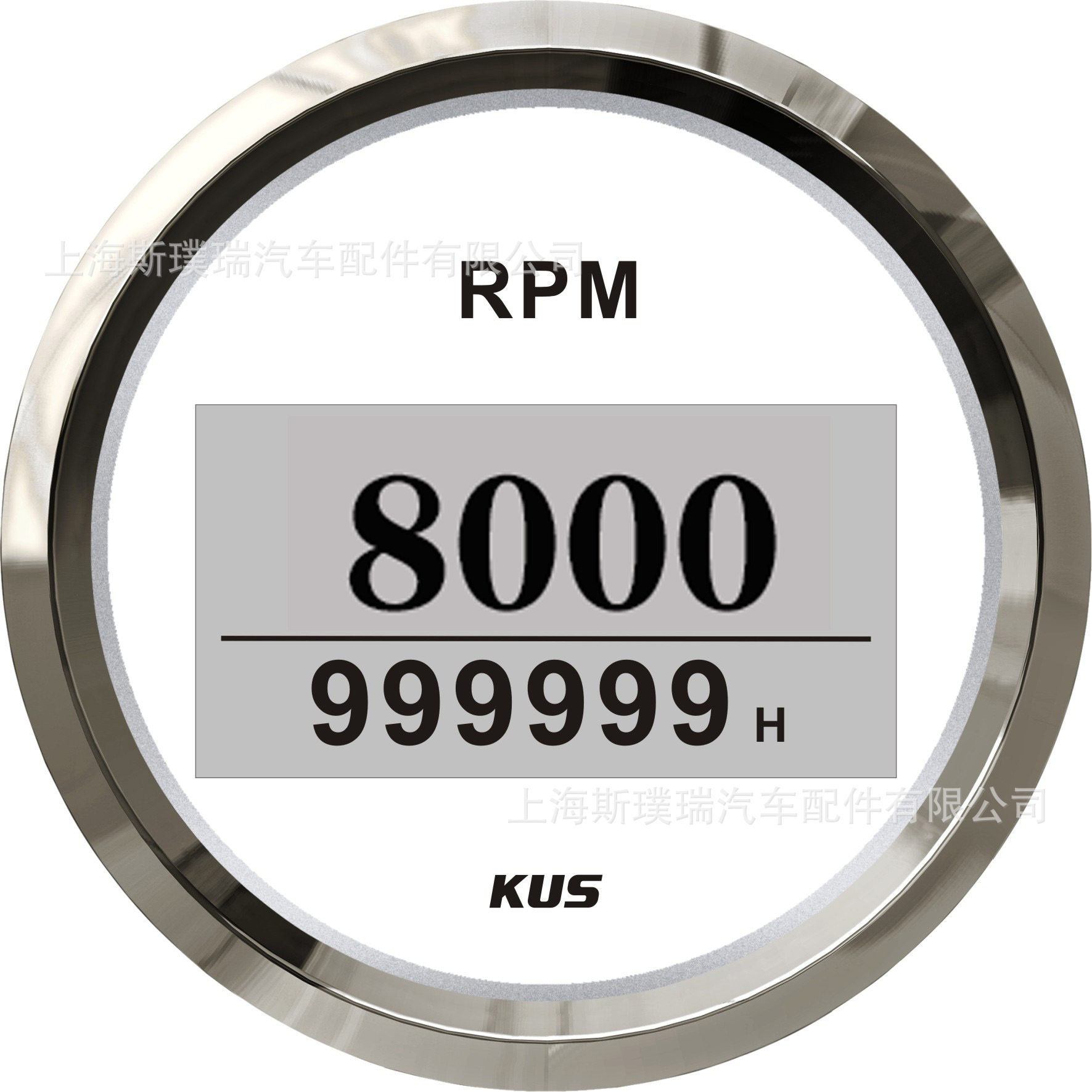KUS正品数显转速表发动机转速表8000转带小时计两种背光灯可选