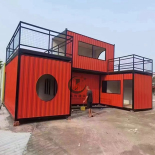 创意街区集装箱房网红集装箱民宿酒店景区组合式驿站商铺 办公室