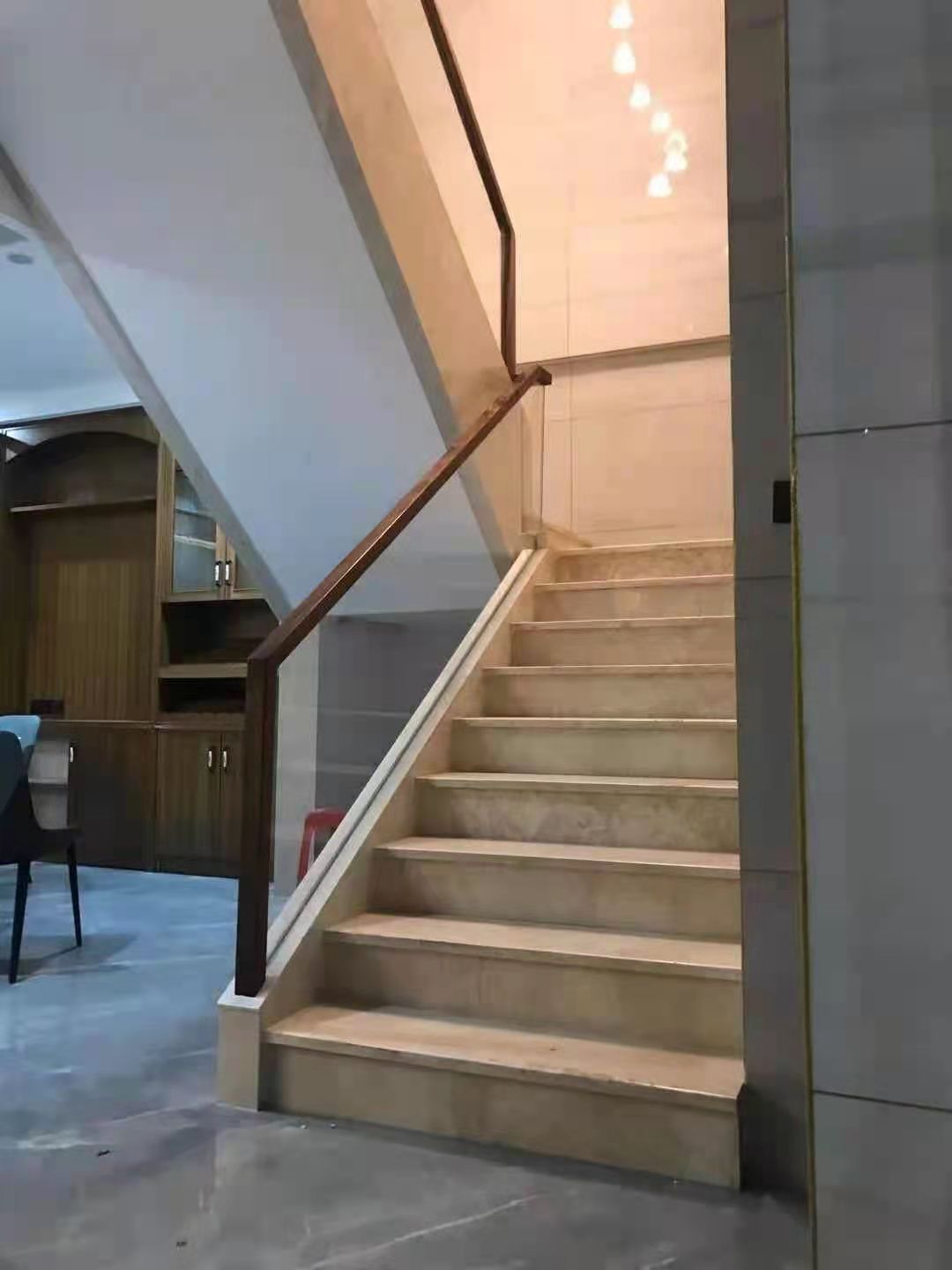 深圳别墅复式玻璃楼梯扶手护栏