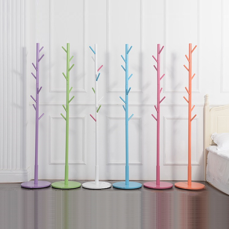 包邮落地实木衣帽架 圆盘底座晾衣架 卧室挂衣架 酒店客厅衣帽架