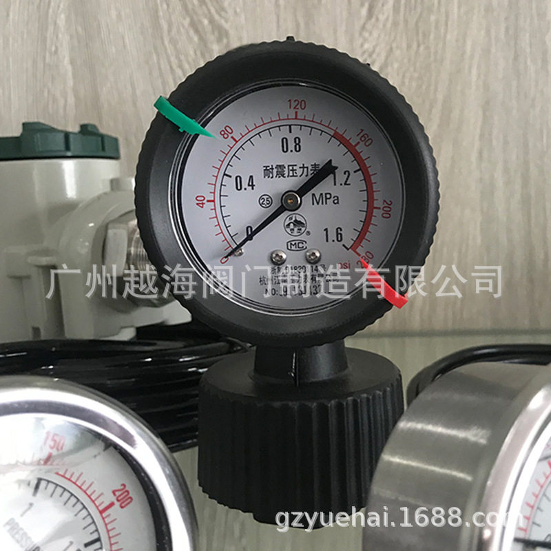 西湖牌耐震抗震防震油压表液压表充油表YTN-60/100杭州江南压力表