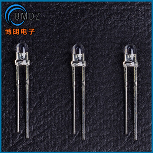 6000 高亮白发白光 7000K直插LED发光二极管 5mm草帽无边长脚