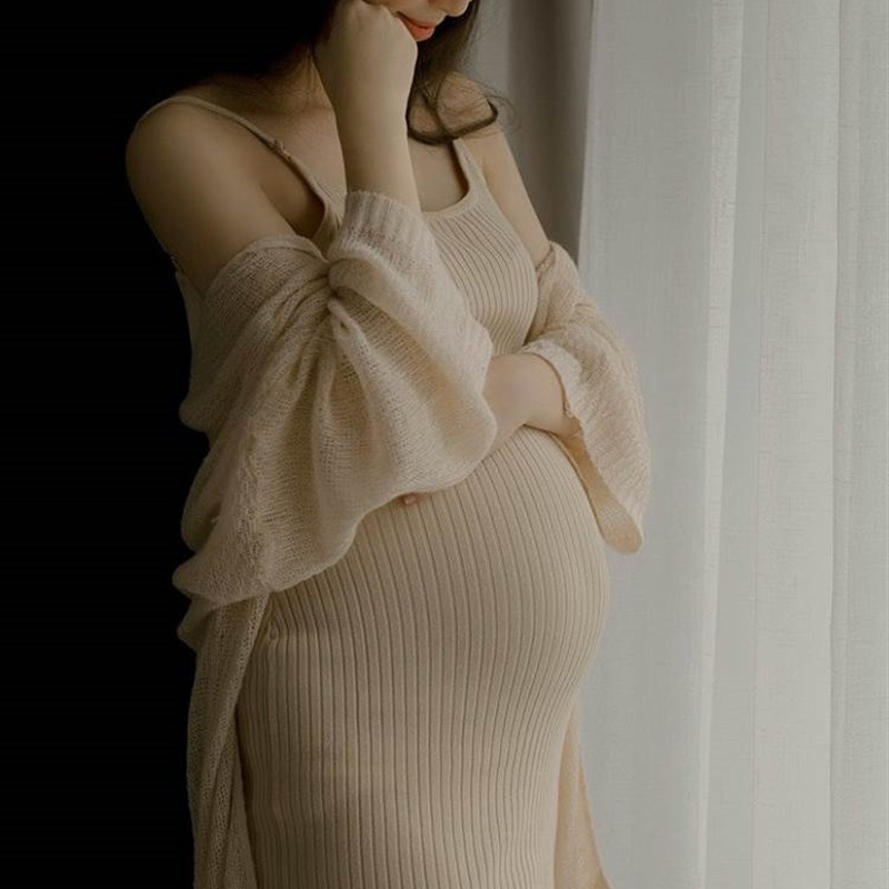 孕妇摄影服装拍照新款在家拍装艺术照孕V妈咪大肚照服