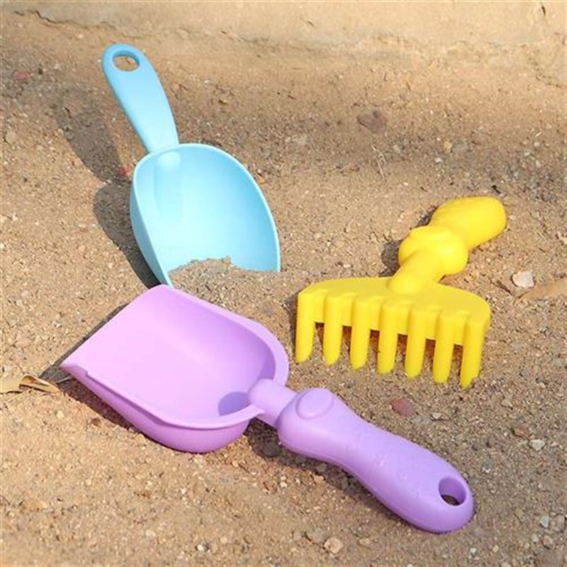 加厚磨砂软胶小铲子儿童玩户外沙滩铲宝宝挖沙子幼儿园艺种植工具