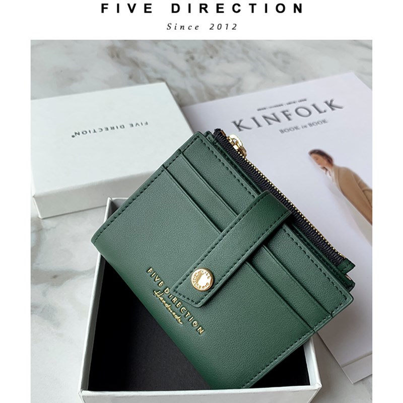 钱包女短款简约性冷淡复古卡包零钱包小巧迷你皮夹女式横款小众设