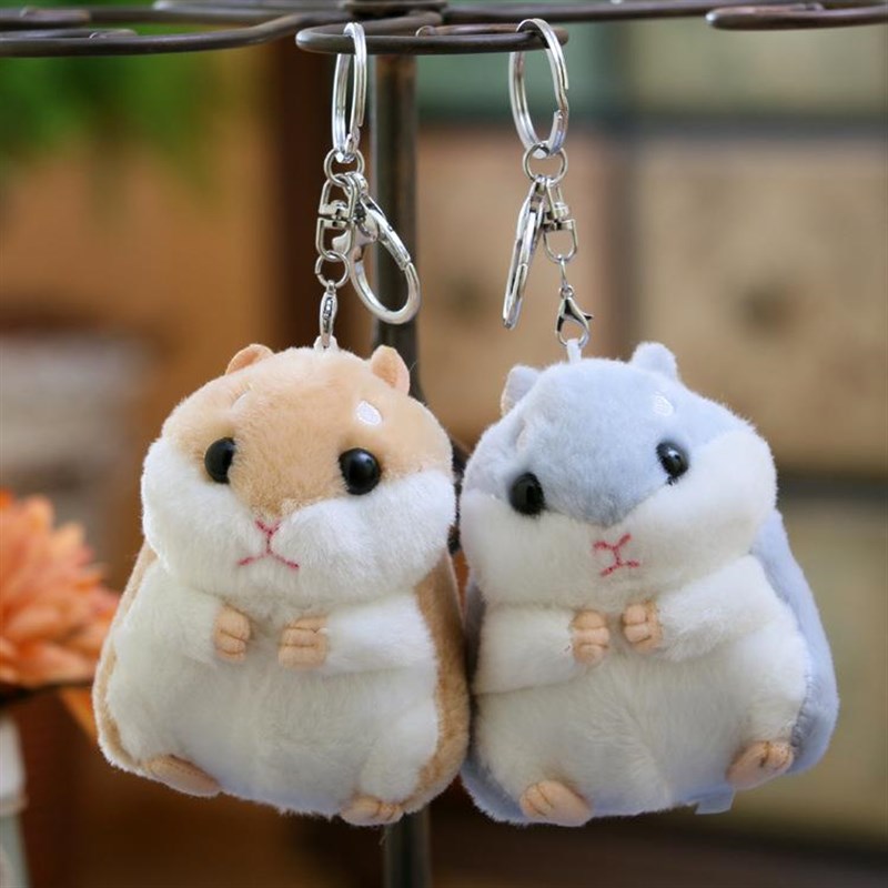 可爱小仓鼠毛绒玩具公仔迷你仓鼠玩偶钥匙扣包包挂饰小号抓机娃娃
