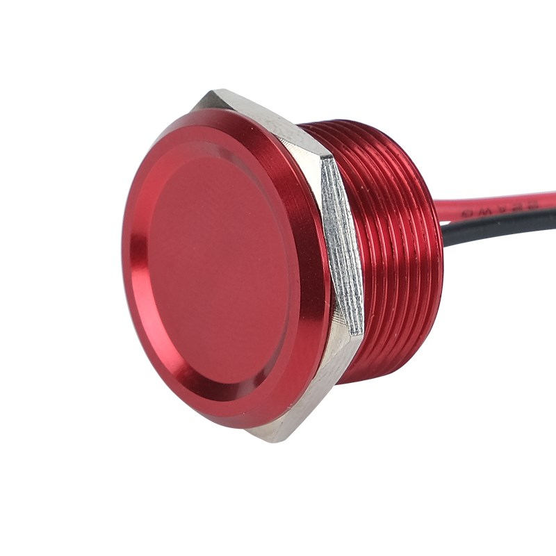 压电开关16/19/22MMv防水金属触摸压力水下按钮压电触控开IP68