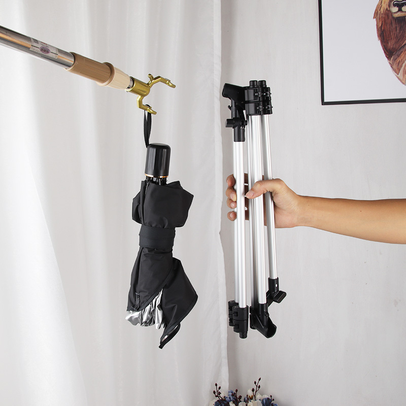 旅行衣架便携折叠伸缩置地落地晾衣架单杆出差神器酒店迷你室内