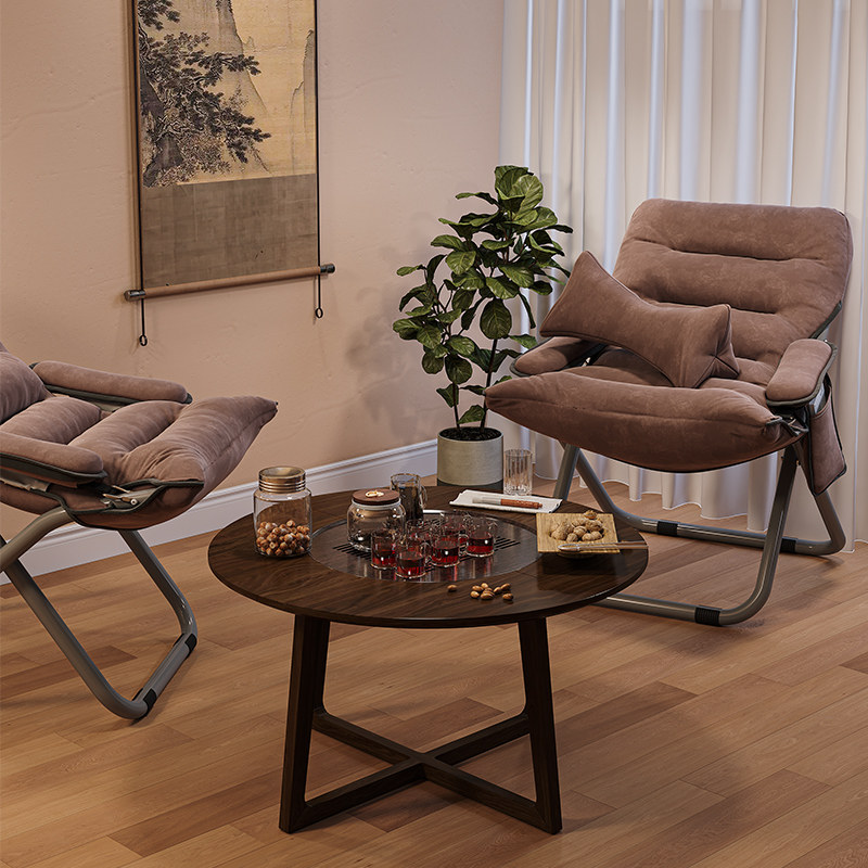 折叠躺椅秋冬季围炉煮茶家用懒人沙发靠背椅子阳台午休坐睡两用椅,住宅家具,折叠椅/躺椅,淘宝优惠券,粉丝福利购,淘宝优惠卷