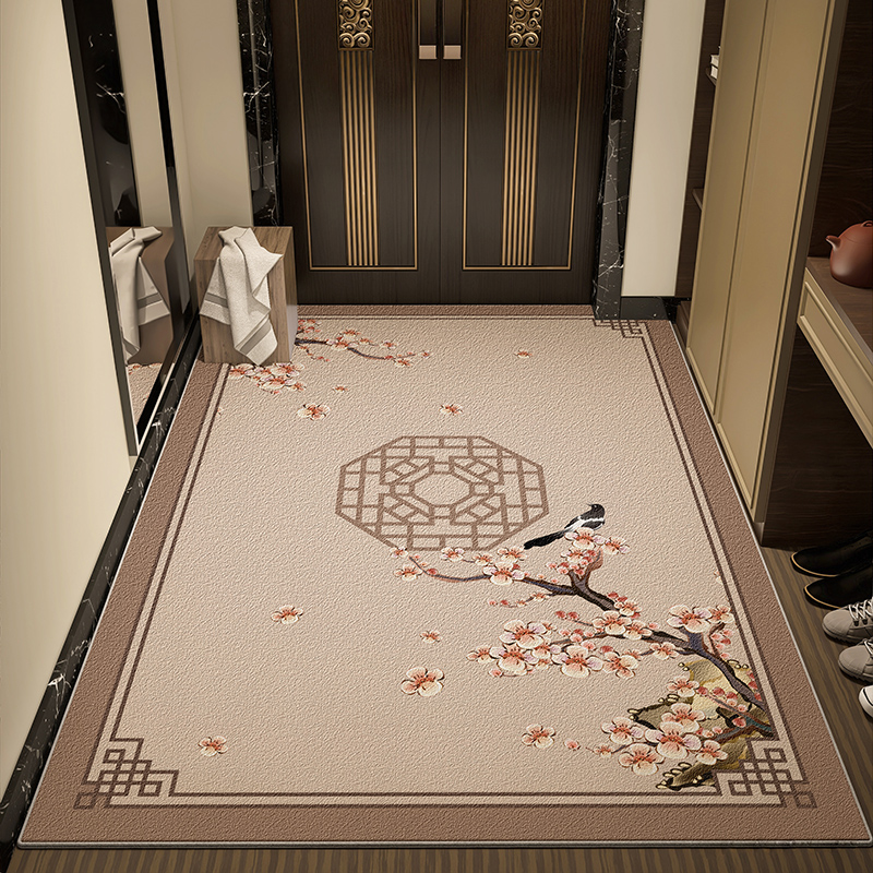 新中式入户门地垫地毯门垫进门家用门口脚垫大门室内玄关脚踏垫子