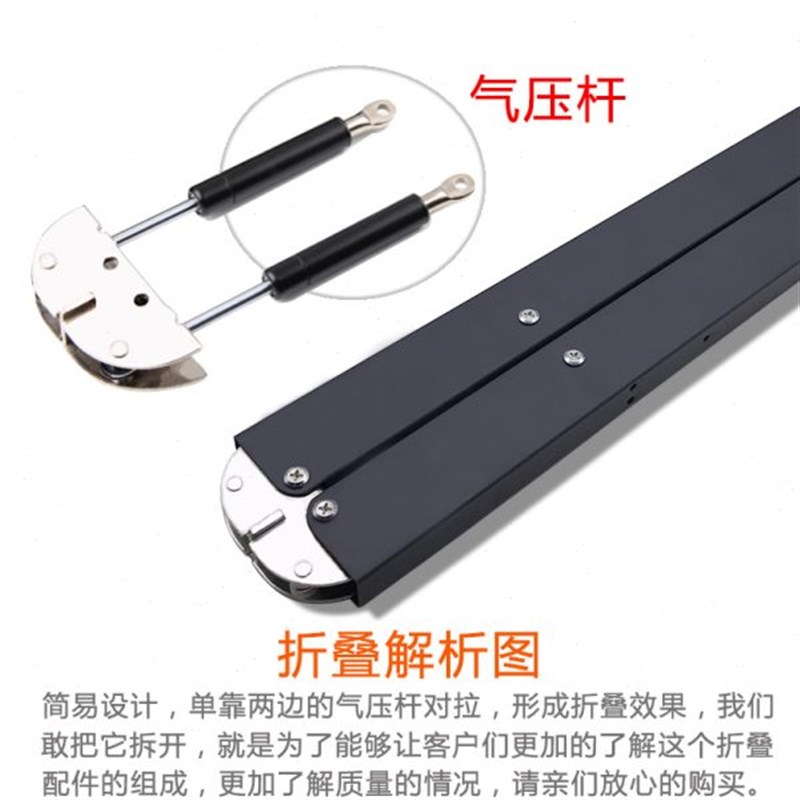 智居上翻折叠桌配件多功能伸缩餐桌隐藏式书柜橱柜上翻桌五金导轨