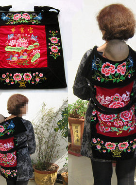 云南老式背带婴儿四川传统小孩背娃背巾裹背贵州宝宝背扇四季后背