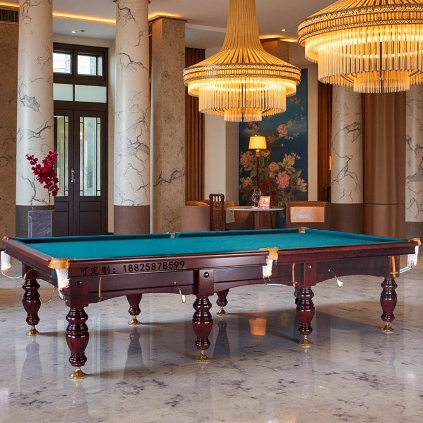 俄式桌球台家用斯诺克台球俄式台球桌标准成人美式台球桌台球案子