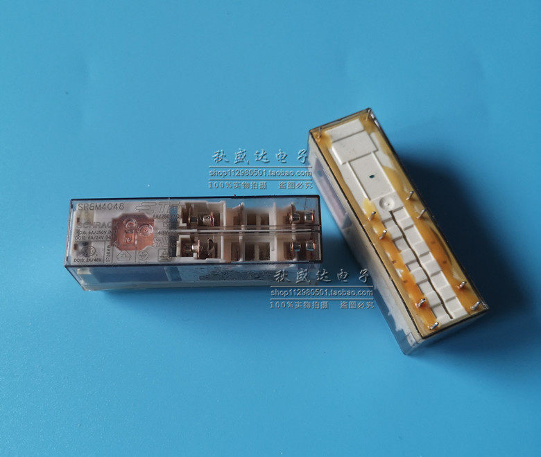SR6M4048 进口正品拆机测试好泰科继电器 8A 48VDC 10脚 现货