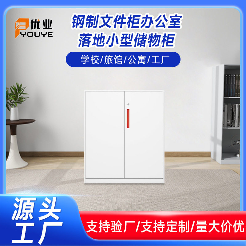 厂家直销钢制文件柜办公室落地小型储物柜文件档案柜子颜色可定