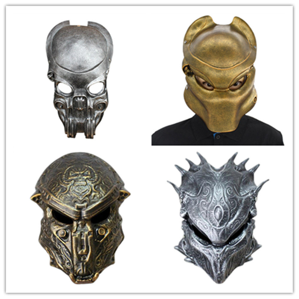 异形大战铁血战士面具掠夺捕食者刺客树脂脸谱面罩Predator  mask