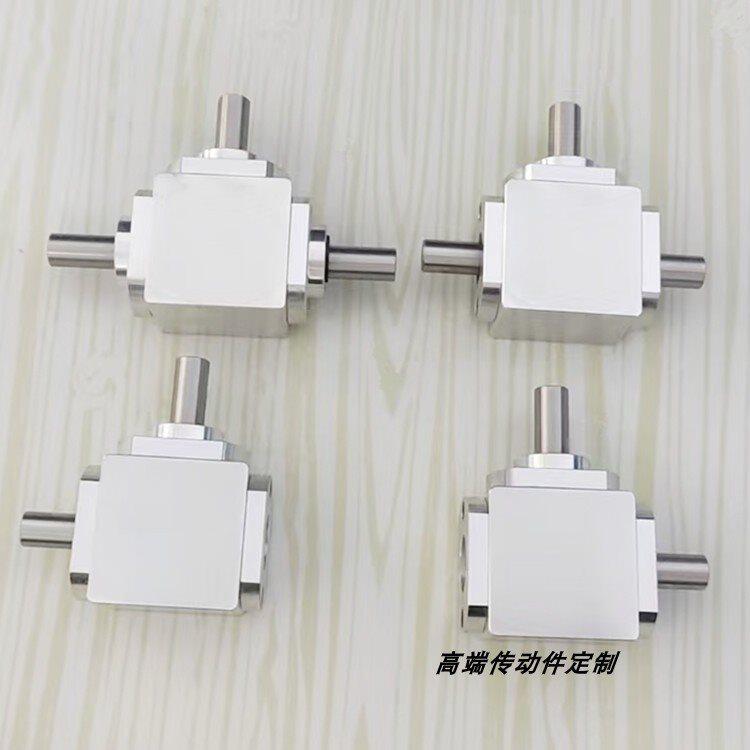 小型1：1T型十字换向器轴径10直角传动变速箱伞齿减速齿轮箱转动