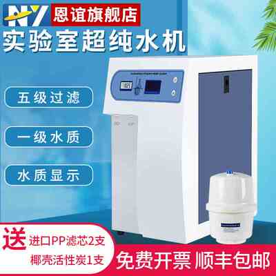 恩谊超纯水机实验室纯水仪化水机ro反渗透去离子水设备学校净水器