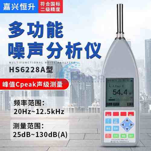 嘉兴恒升  HS6228A型多功能噪声分析仪 国标2级精度 积分统计仪