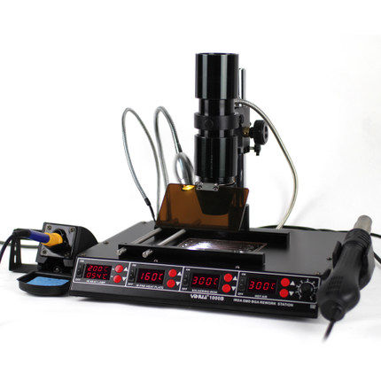 谊华YIHUA-1000B红外线BGA热风拆焊台BGA返修台热风枪烙铁