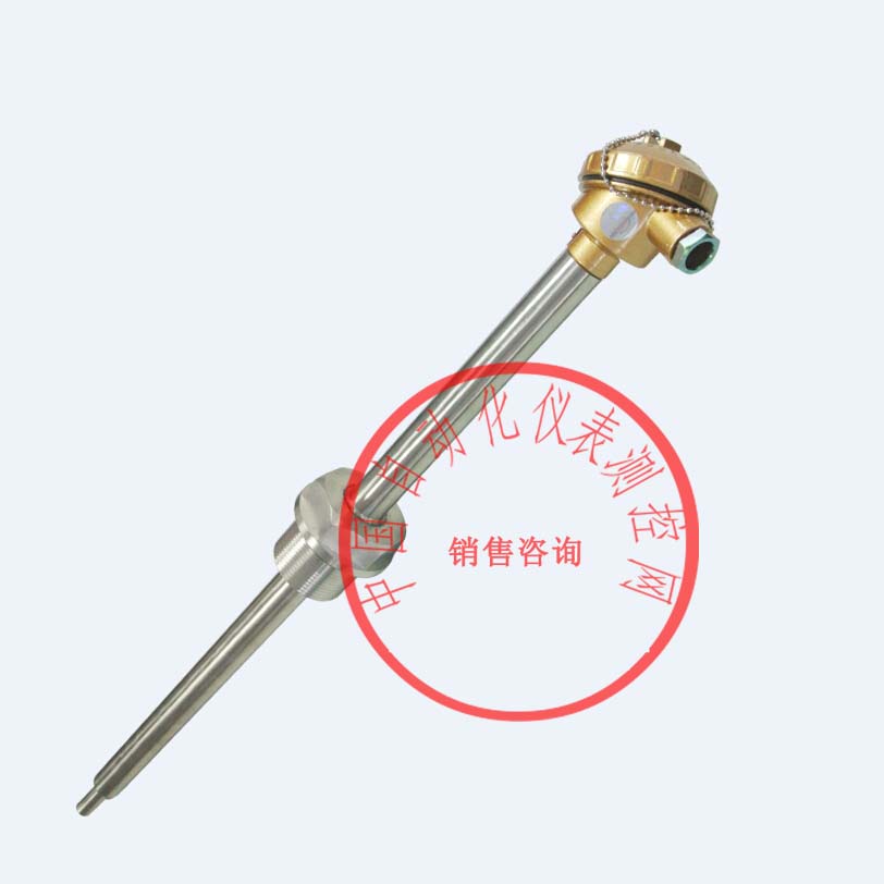 WRN-624装配热电偶 0~600焊接固定锥形管 WRN2-624双支 K不锈钢管