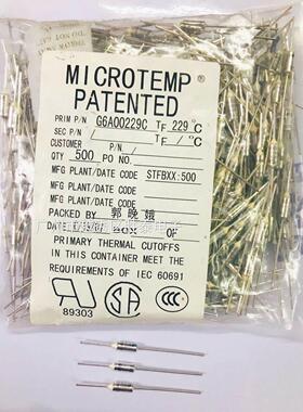 G6A00229C 16A 229℃  250V美国艾默生温度保险丝 MICROTEMP