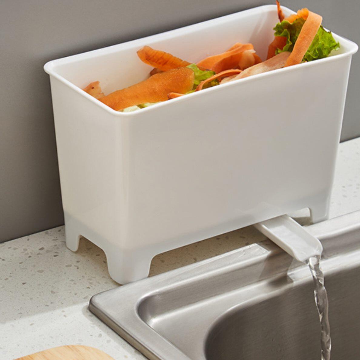 台面垃圾桶迷你家用厨房用厨余收纳盒水池沥水筐干湿分离过滤神器