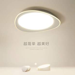 卧室吸顶灯现代简约北欧ins创意房间led圆形餐厅书房精致睡房灯具