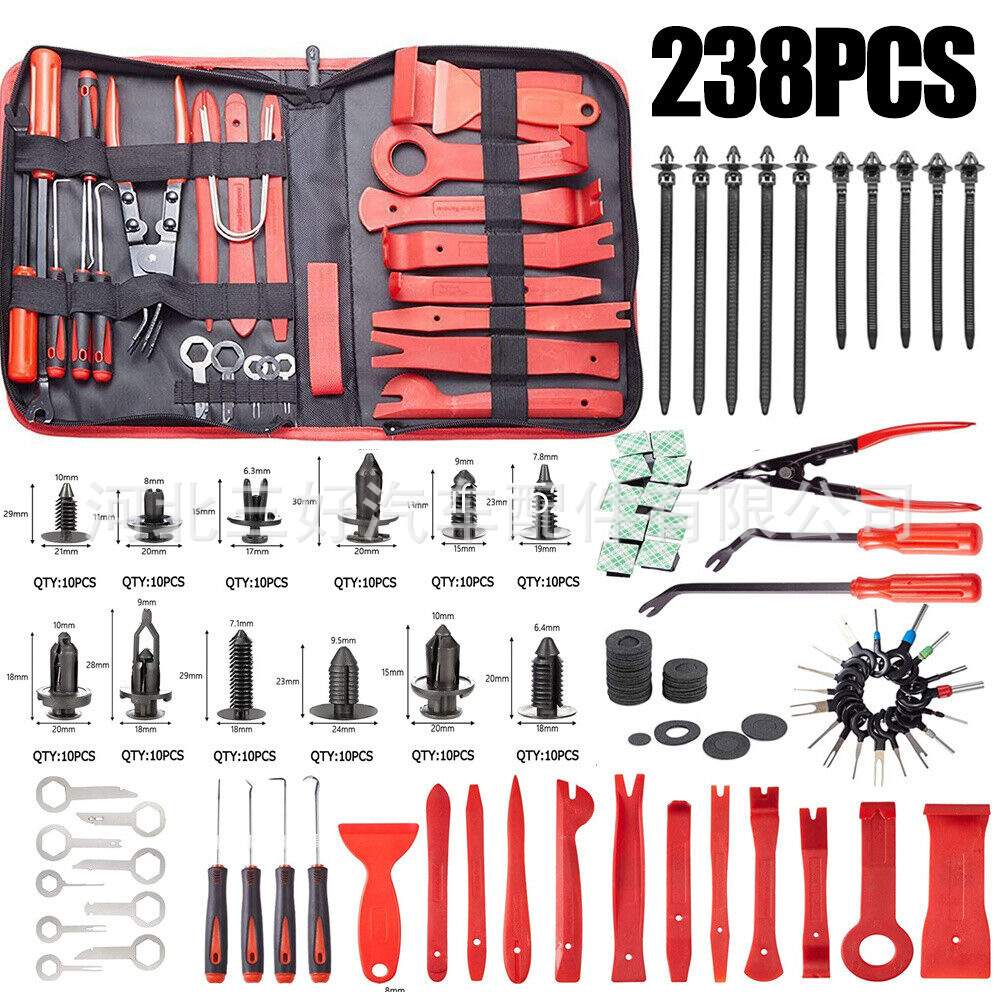 汽车音响拆装内饰门板拆卸改装安装隔音维修工具238pcs/238件