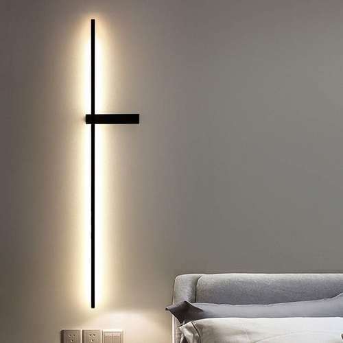 大观园长条壁灯卧室床头灯现代简约客厅格栅电视背景墙壁灯具125L