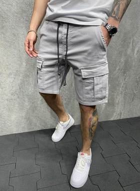 Men fashion casual Pocket Capris shorts short pants for mens