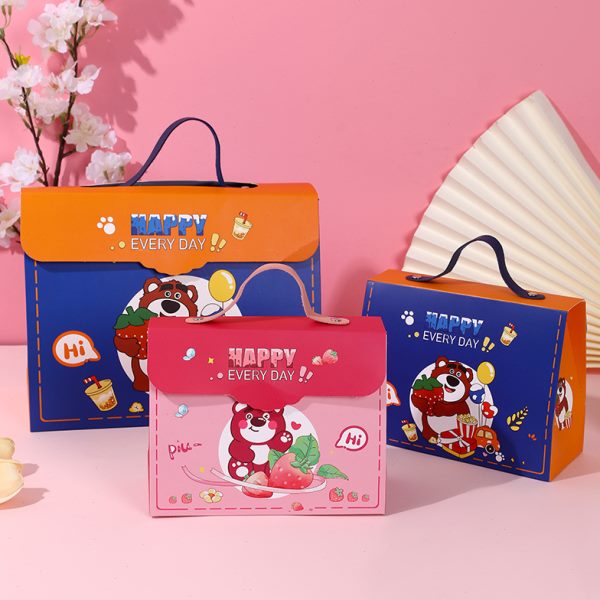 满月伴手礼生日新零食盒礼品幼儿园卡通盒盒儿童包装盒空