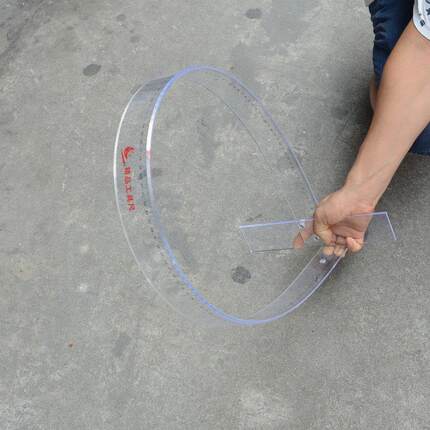 玻璃工具尺T型直角尺丁字尺塑料非双刻度准确玻璃刀透明画划玻璃