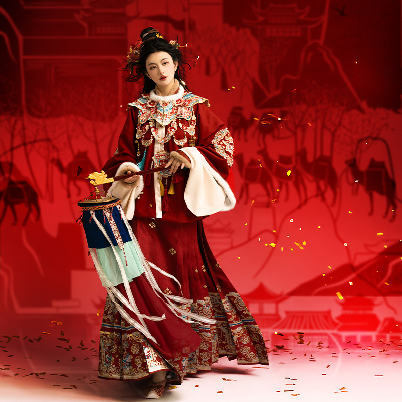 中国风加厚新年拜年服套装